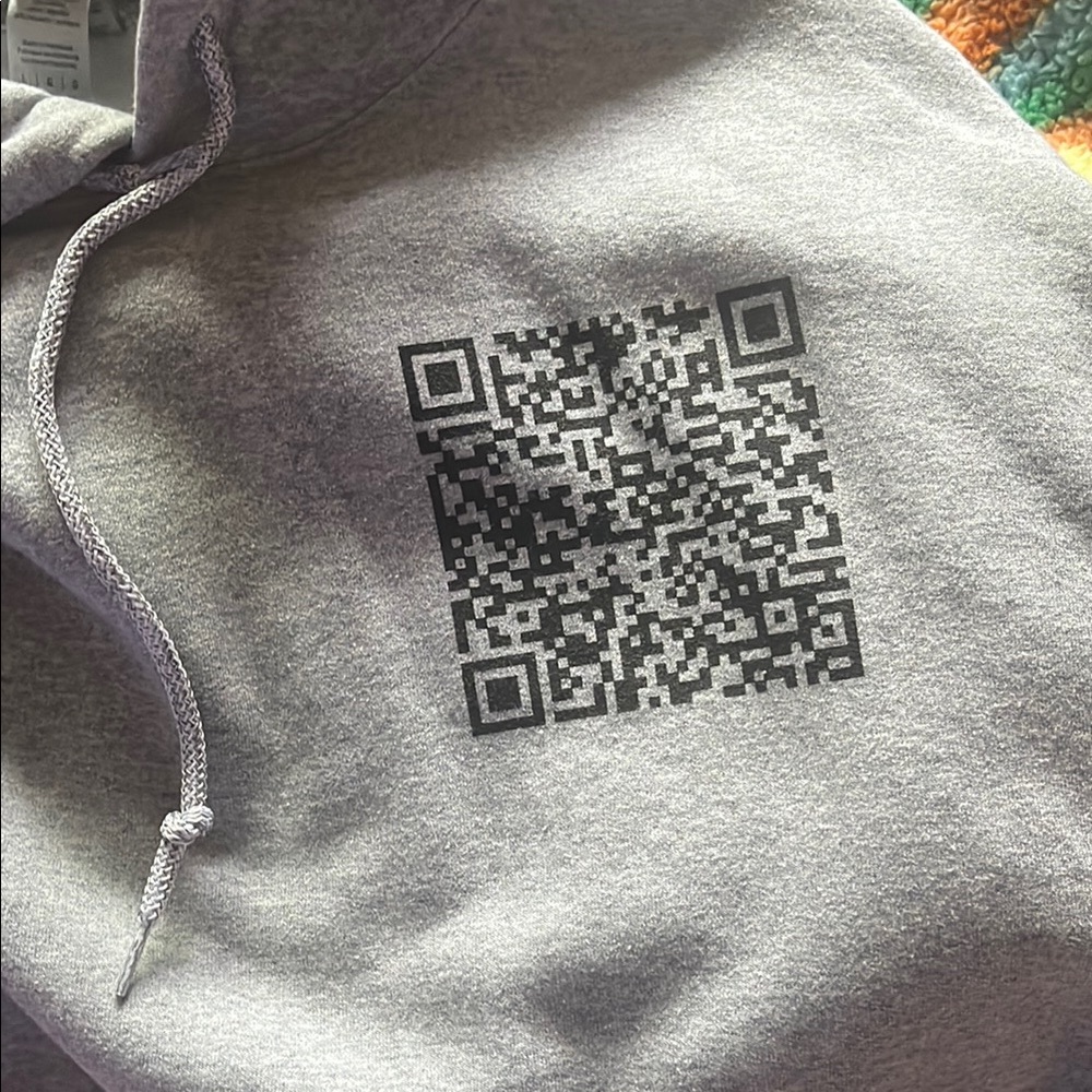 “F**ck you” Barcode Hoodie